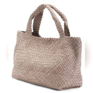 EUC Falor Italian woven leather handbag